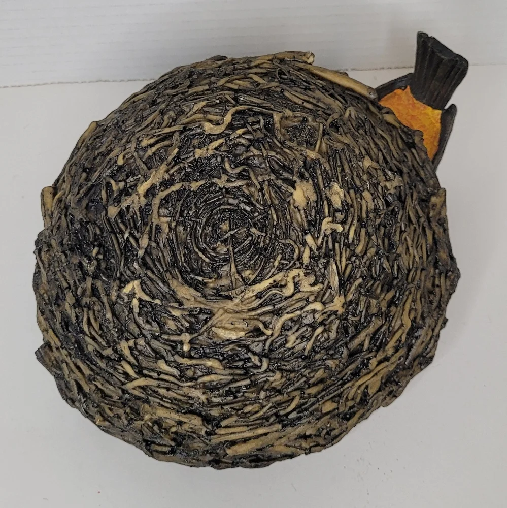 Hanging Bird Nest with Robin Vintage Decor with Chain Bird Feeder
